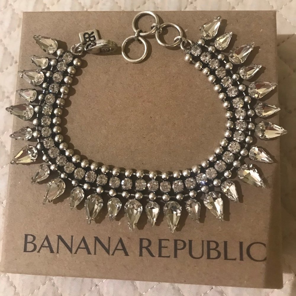 Banana Republic Rhinestone Bracelet, New in Box